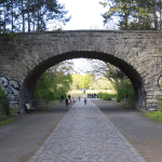 Volkspark Rehberge. Hauptachse zur zentralen Übungswiese